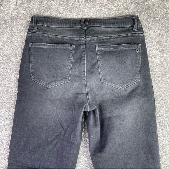 Democracy Jeans Women’s 10 Gray Skinny Mid-Rise Stretch Ab Solution Mesh Panel - Picture 5 of 13